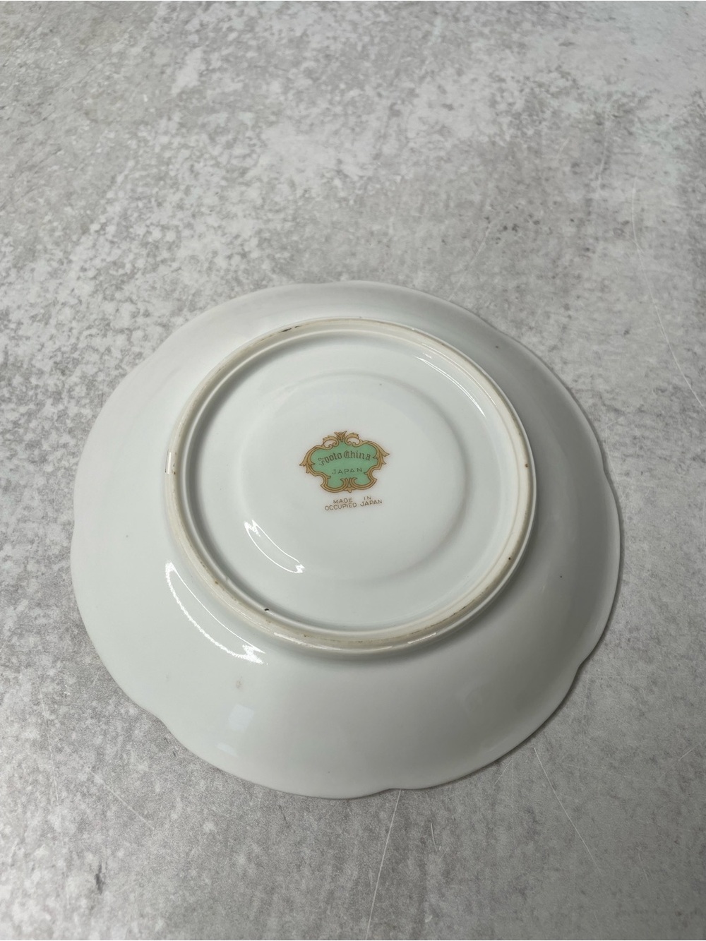 Vintage Spoto China Blue Floral Teacup & Saucer Set Made in Occupied Japan - Picture 3 of 8